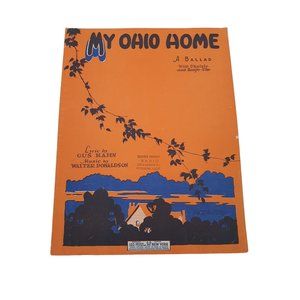 Vintage Sheet Music 1927 My Ohio Home Piano Voice Ukulele Kahn Donaldson
